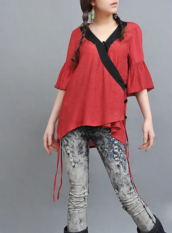 Geisha Kimono wrap top