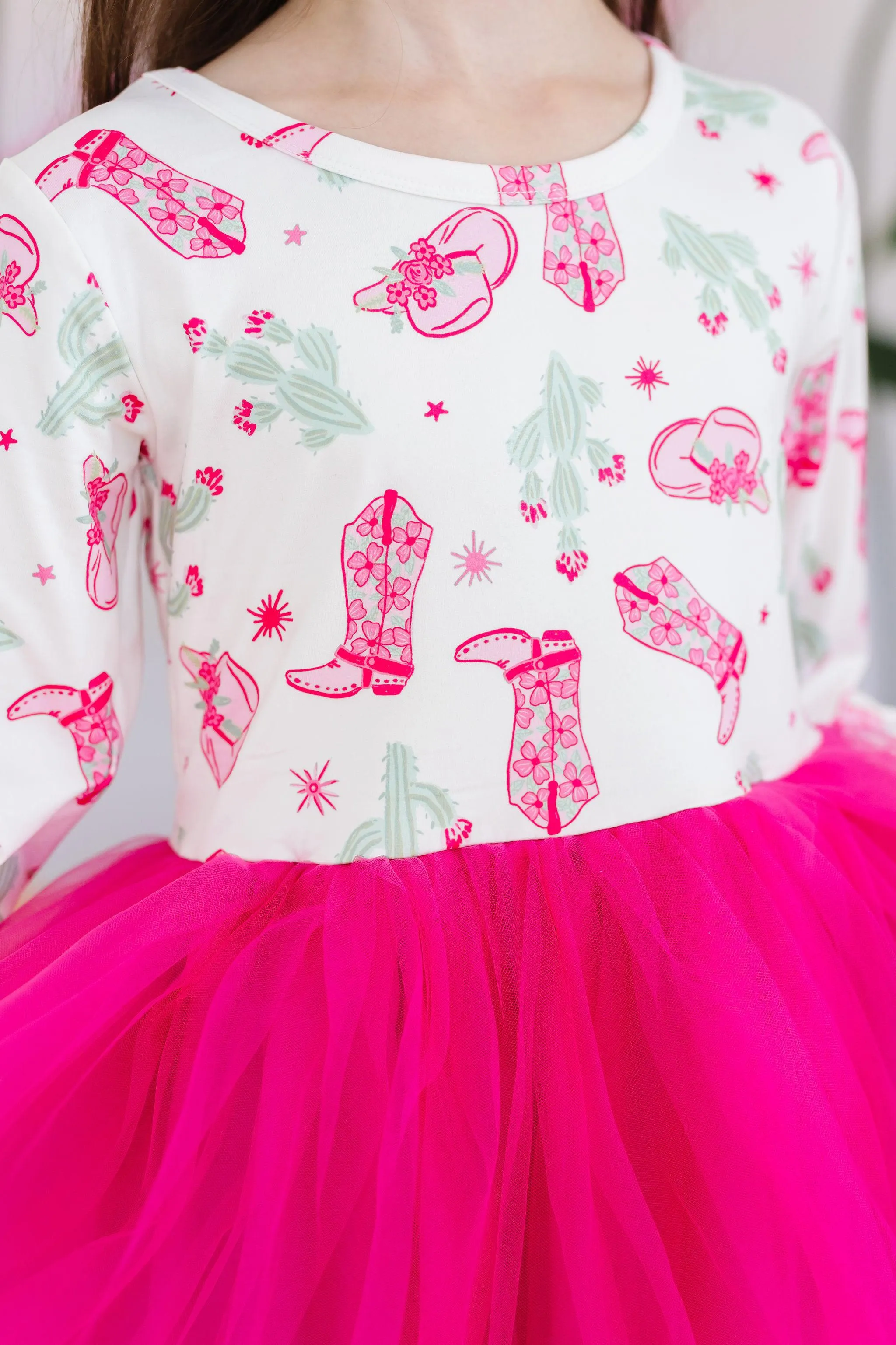 Giddy Up L/S Tutu Dress