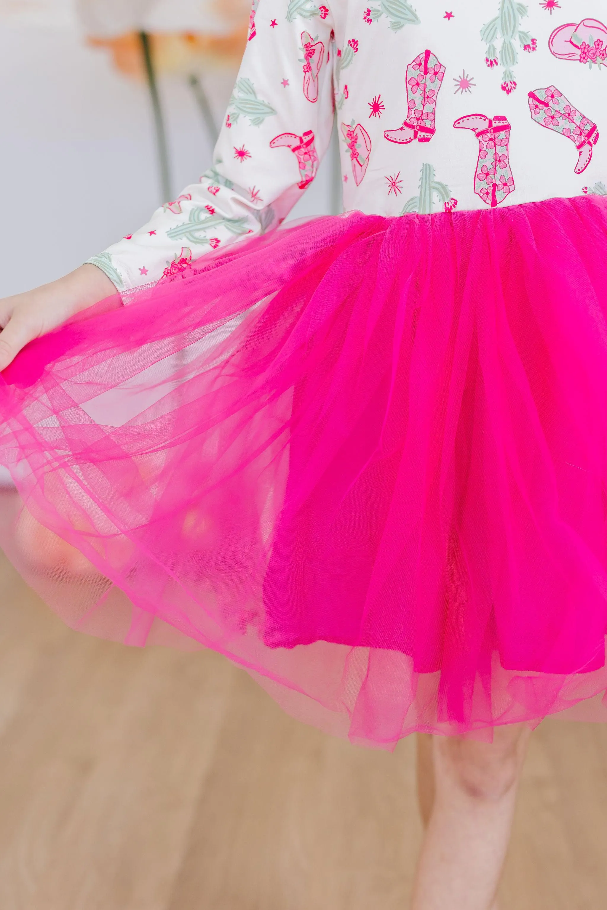 Giddy Up L/S Tutu Dress