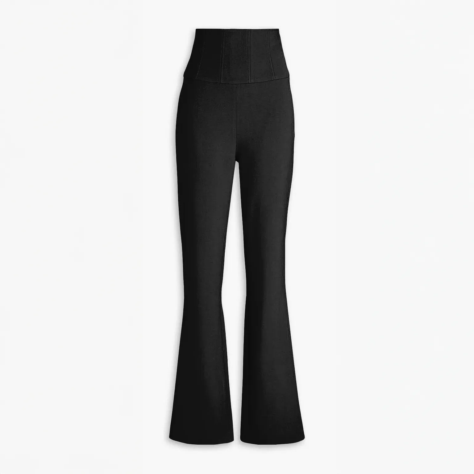 Gigi Crepe Corset Pant - Black