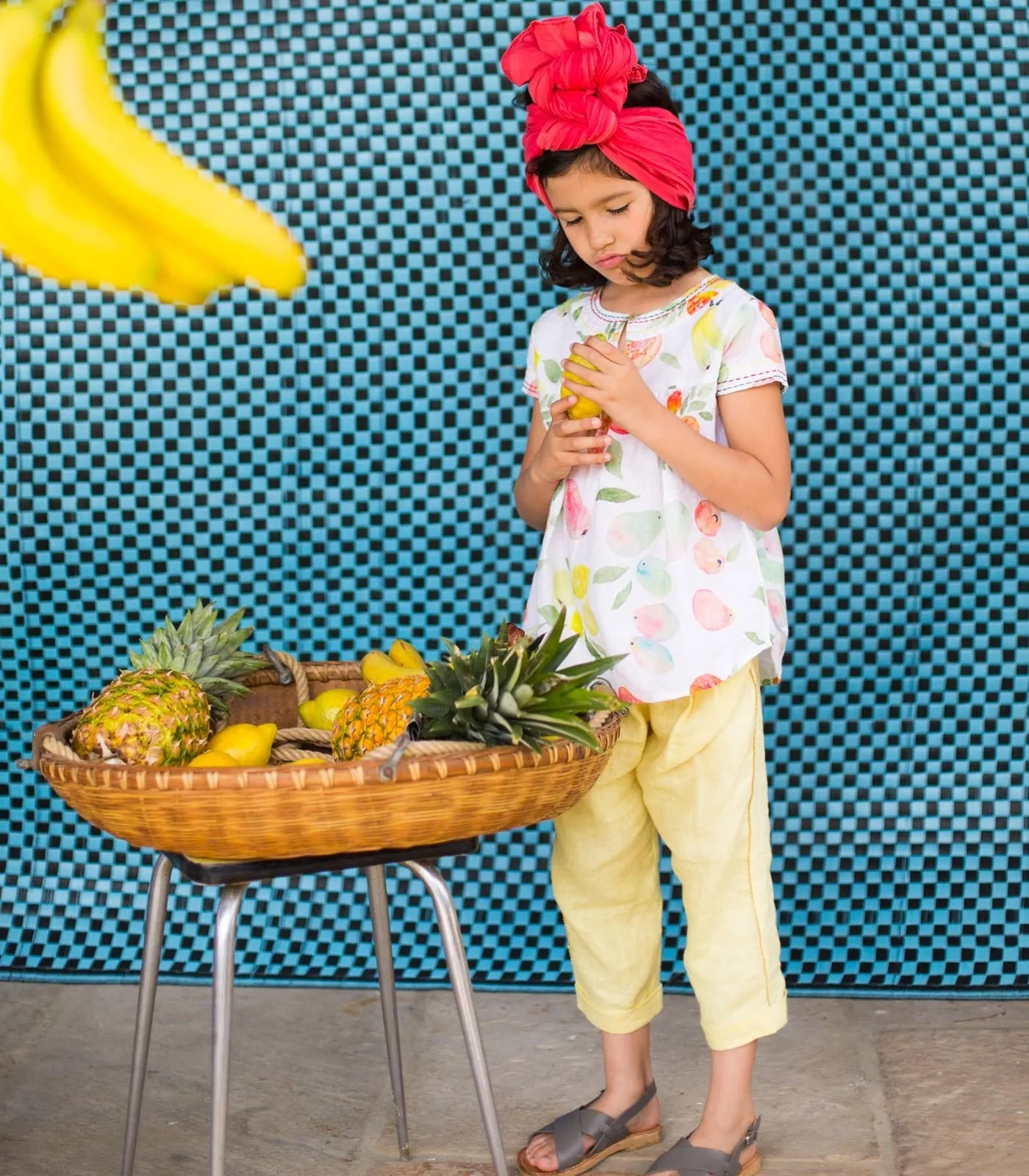 Girls Podyssee Fruit Print Blouse