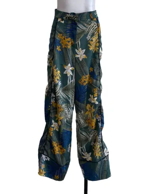 Green Floral Pants