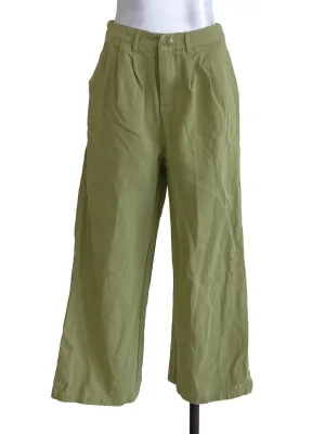 Green Plain Pants