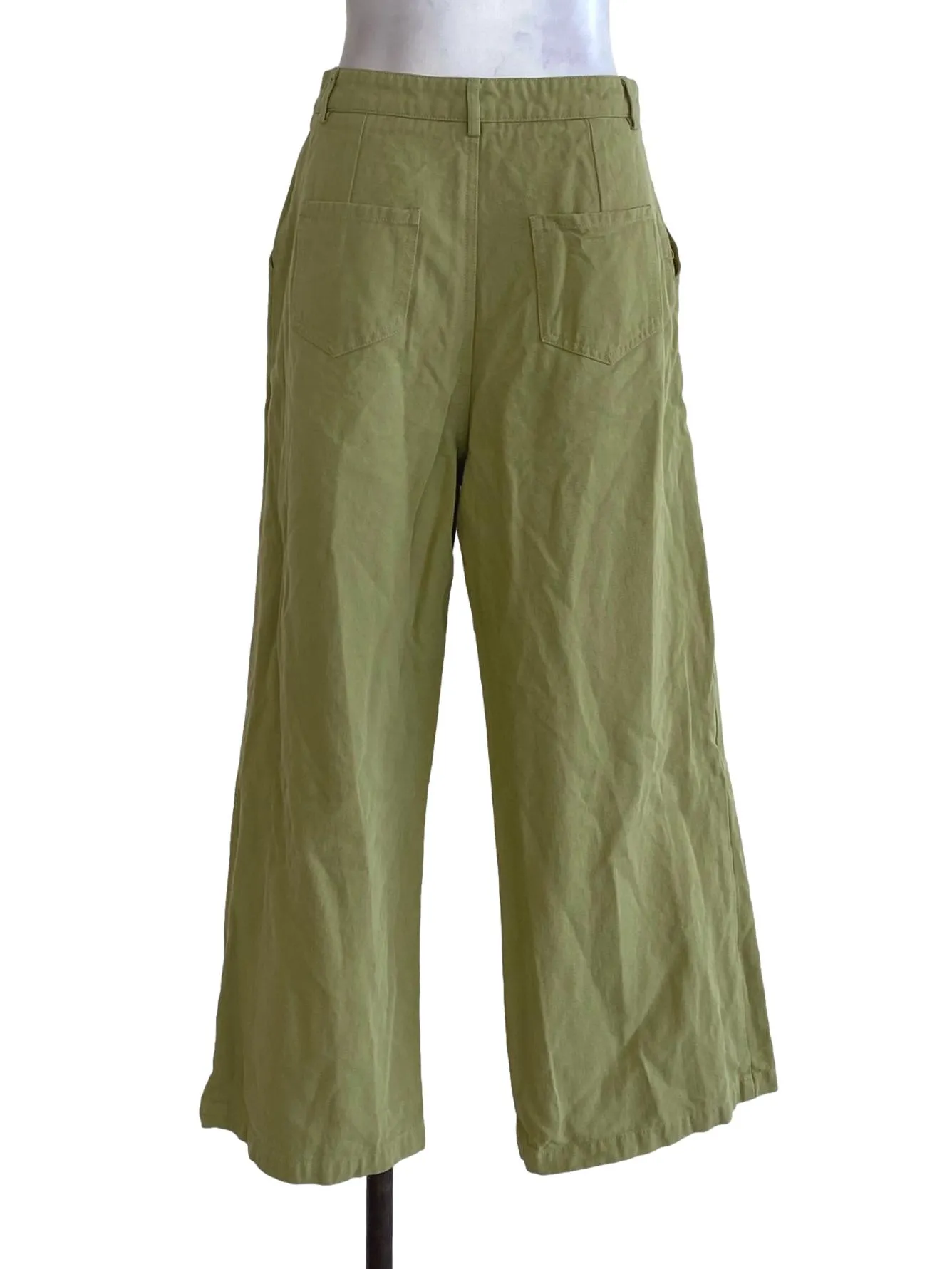 Green Plain Pants