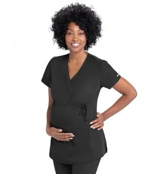 GREY'S ANATOMY 2PKT MOCK WRAP MATERNITY TOP