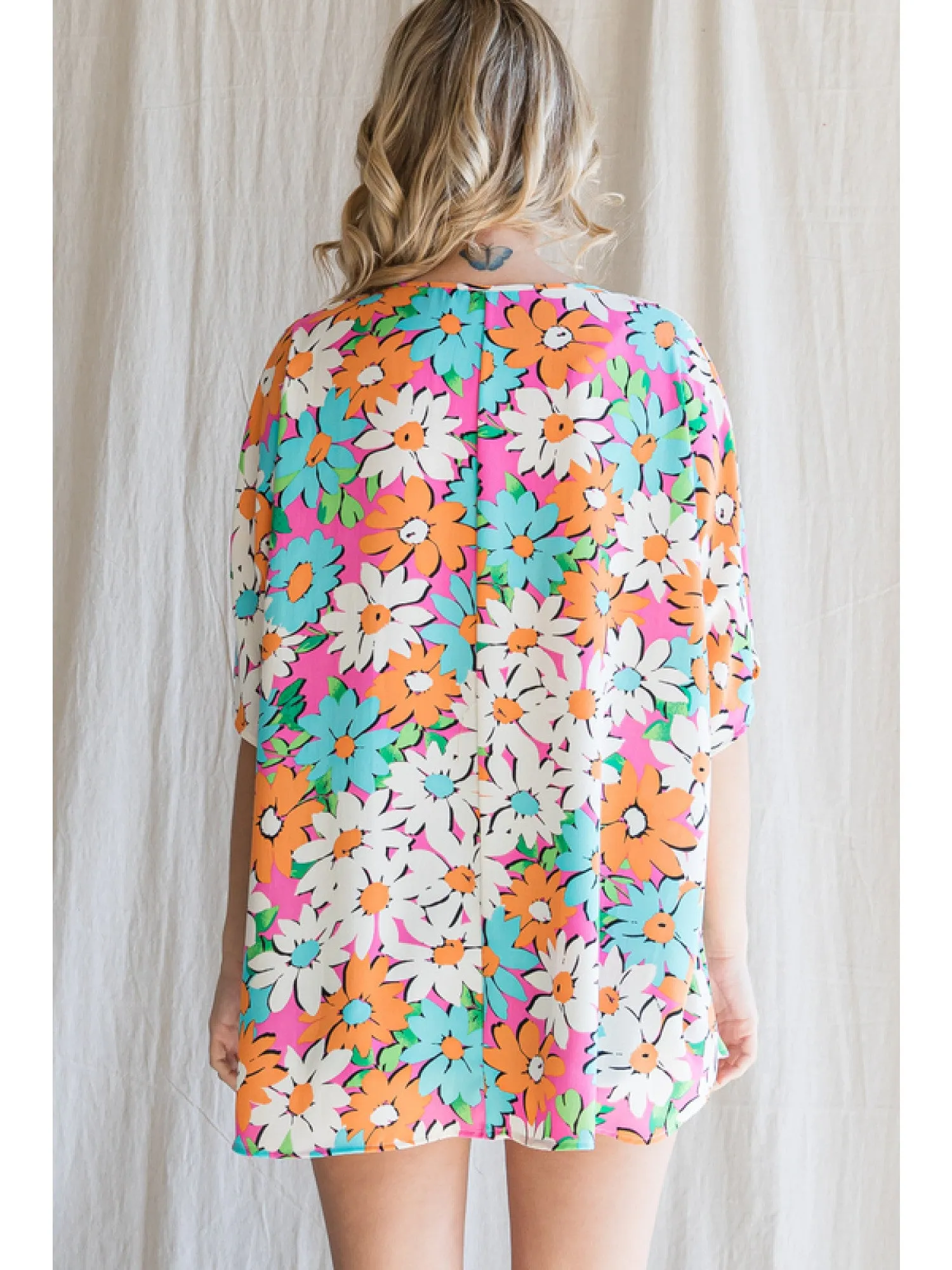 Groovy V Neck Dolman Blouse