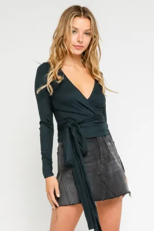 HAILEE TIE WAIST CROP TOP