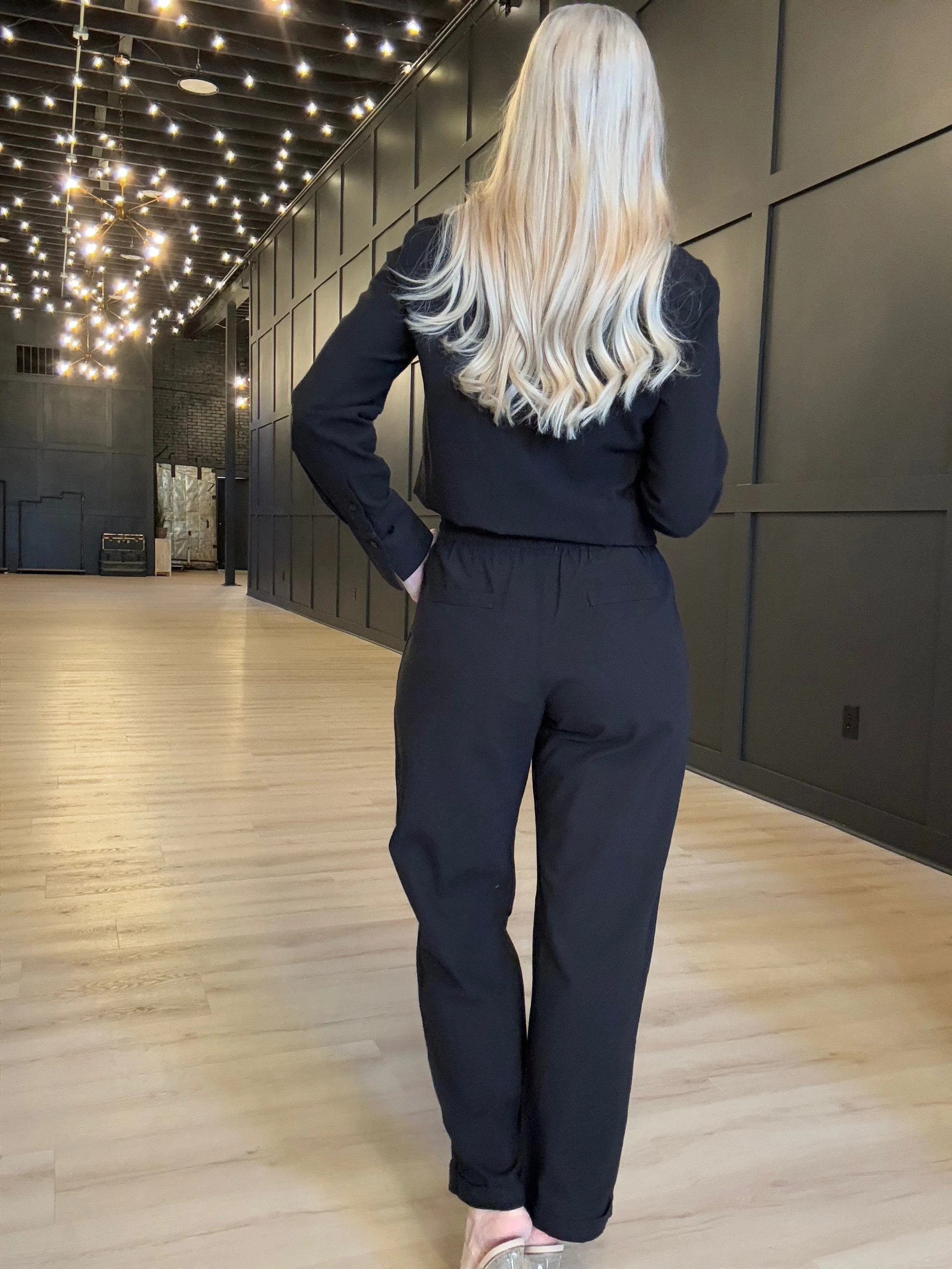 Hancock Laredo Relaxed Ankle Pant In Tocuyo Black