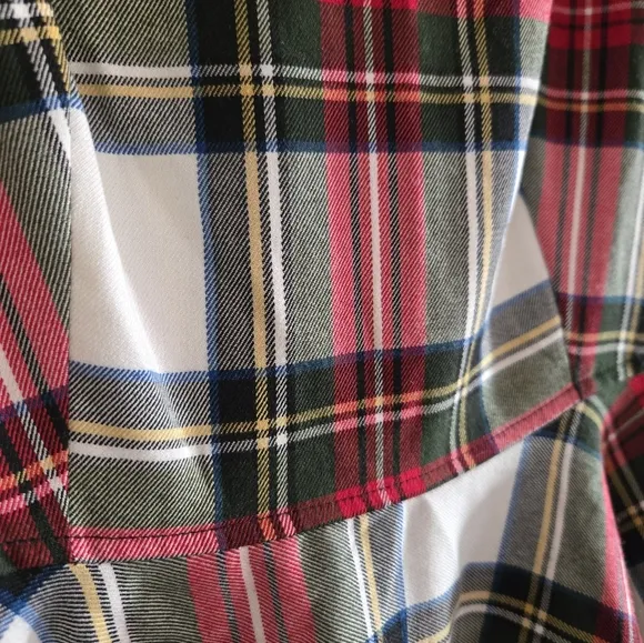Hell Bunny Vixen | Plaid Sweetheart Neckline Fit n' Flare Midi Dress Size Small