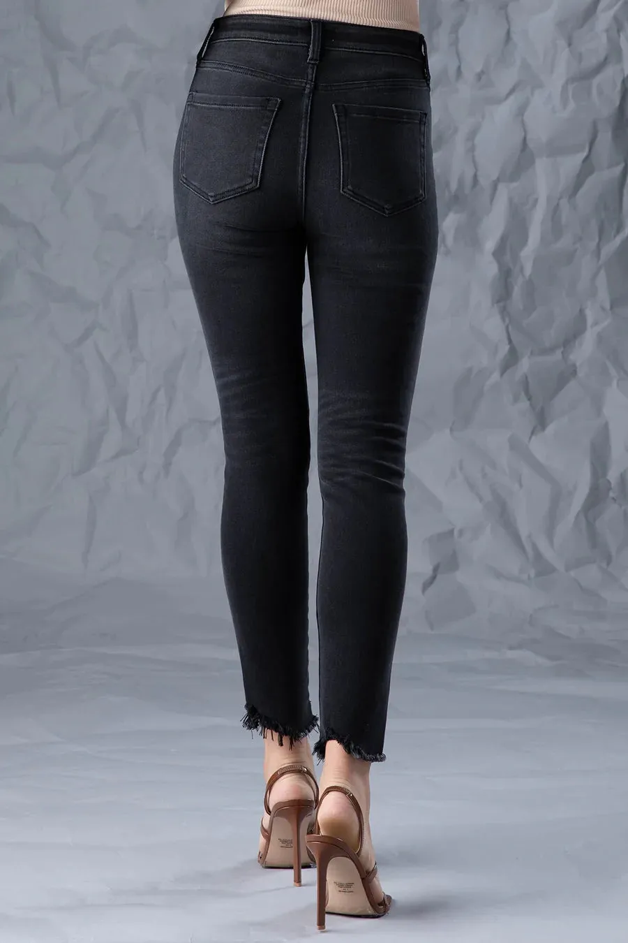 High Rise Ankle Skinny Jeans