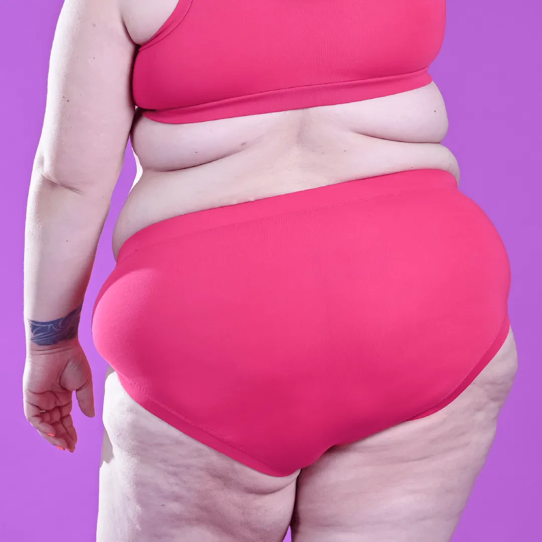 High Rise Briefs - Raspberry