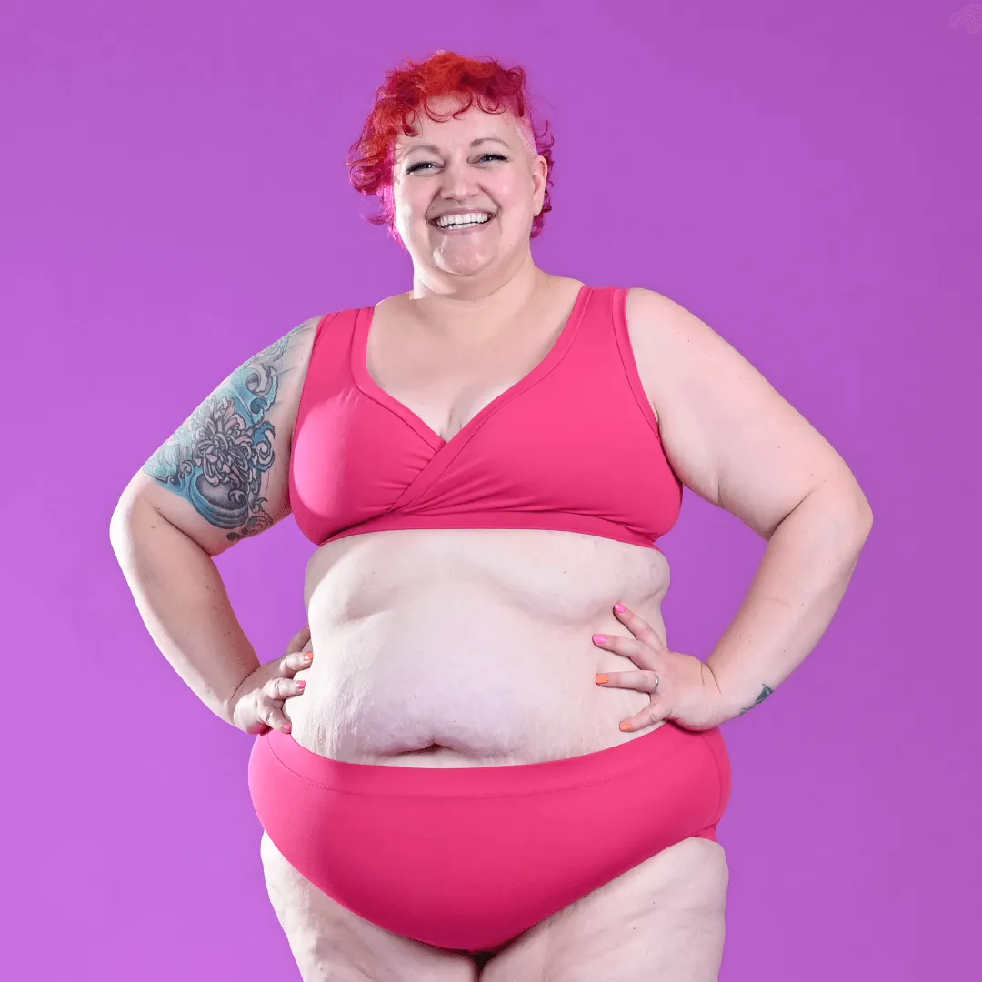 High Rise Briefs - Raspberry