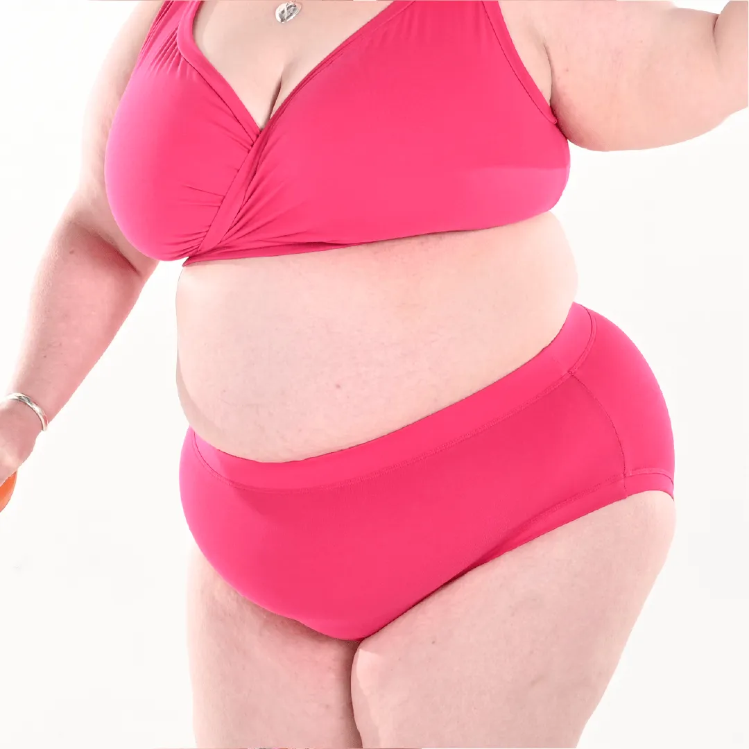 High Rise Briefs - Raspberry