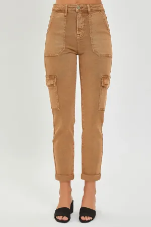 High Rise Cargo Straight Pant