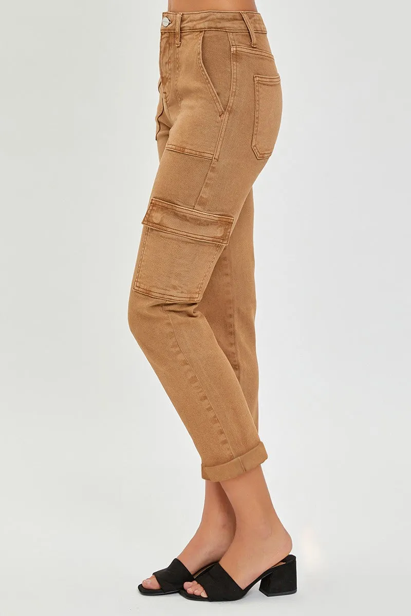 High Rise Cargo Straight Pant