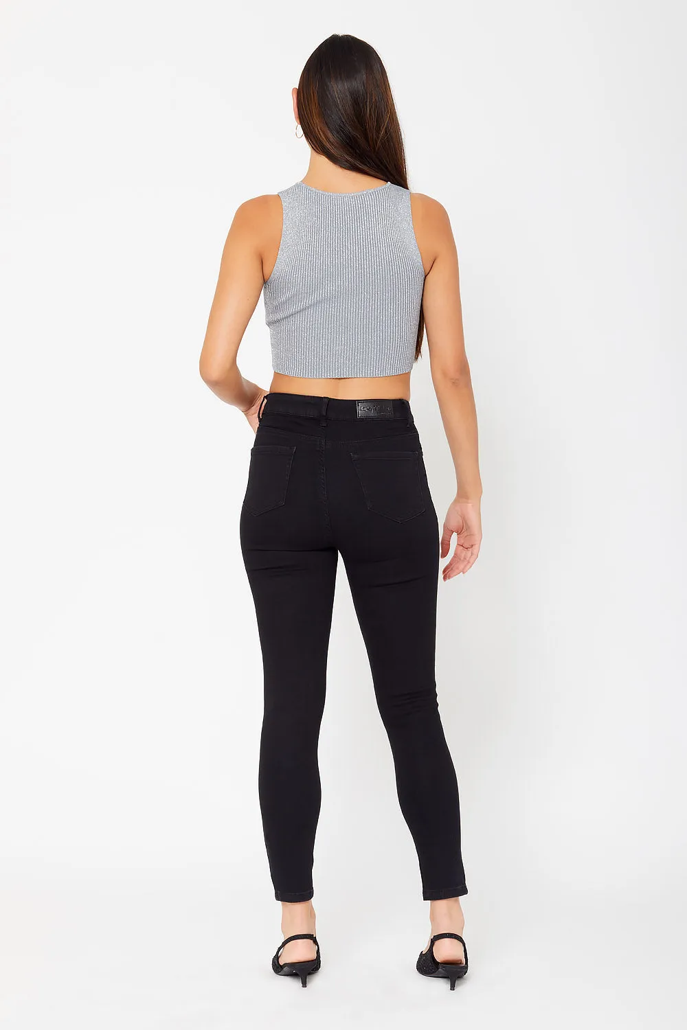 High-rise skinny pants