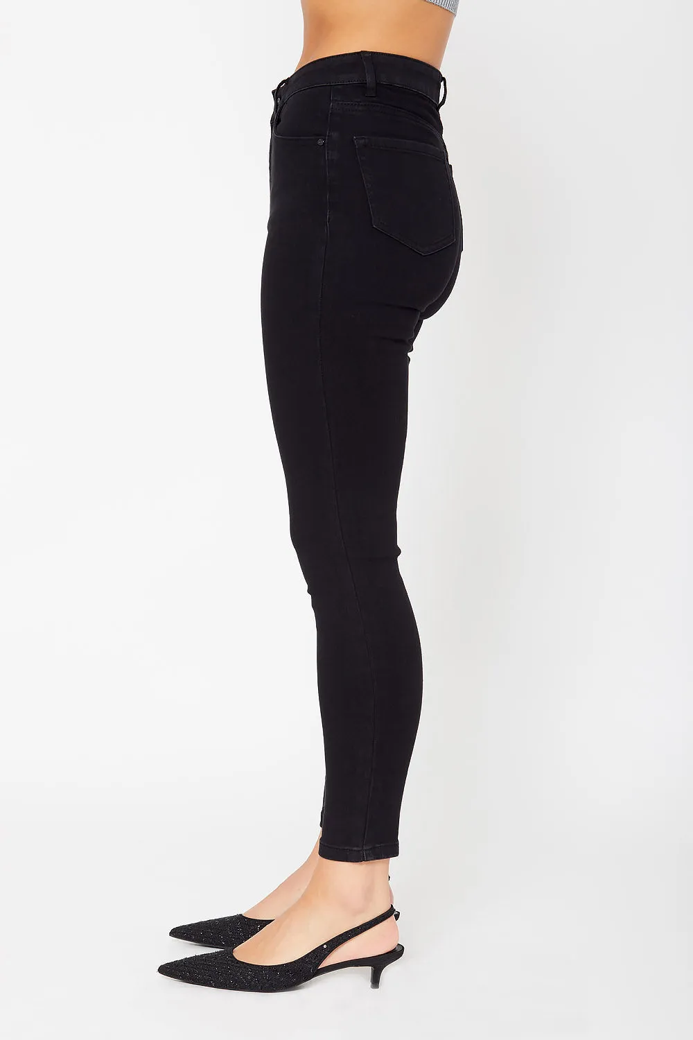 High-rise skinny pants