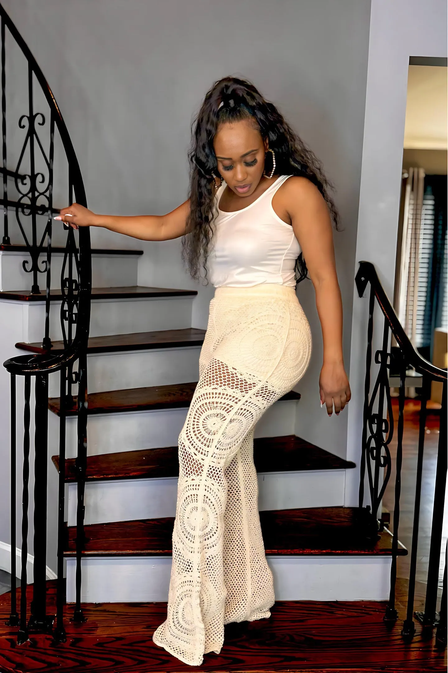 HIGHWAIST KNIT PANTS