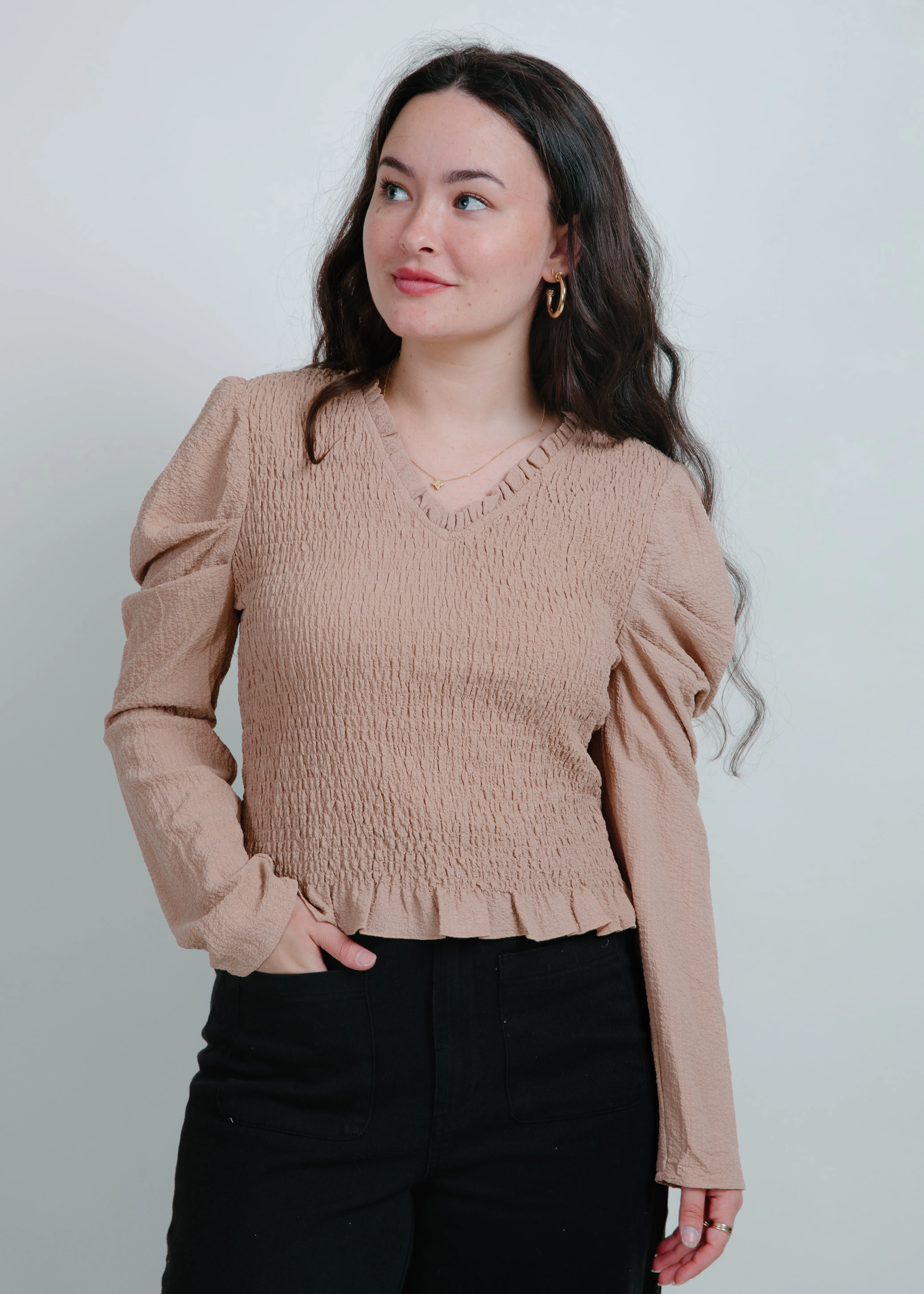Hinton Blouse - Sandstone