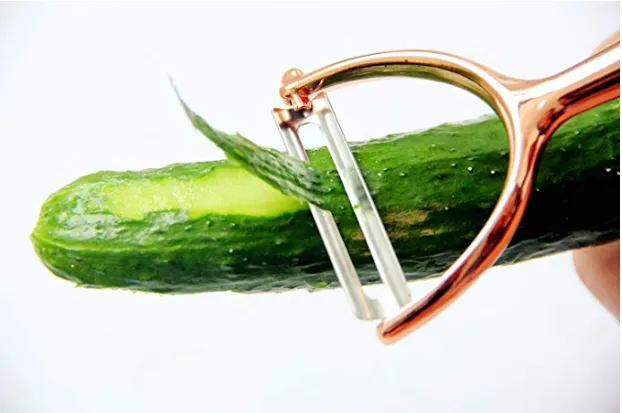 Homlly Zinc Alloy Rose Gold Vegetable Peeler