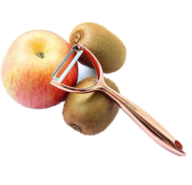Homlly Zinc Alloy Rose Gold Vegetable Peeler