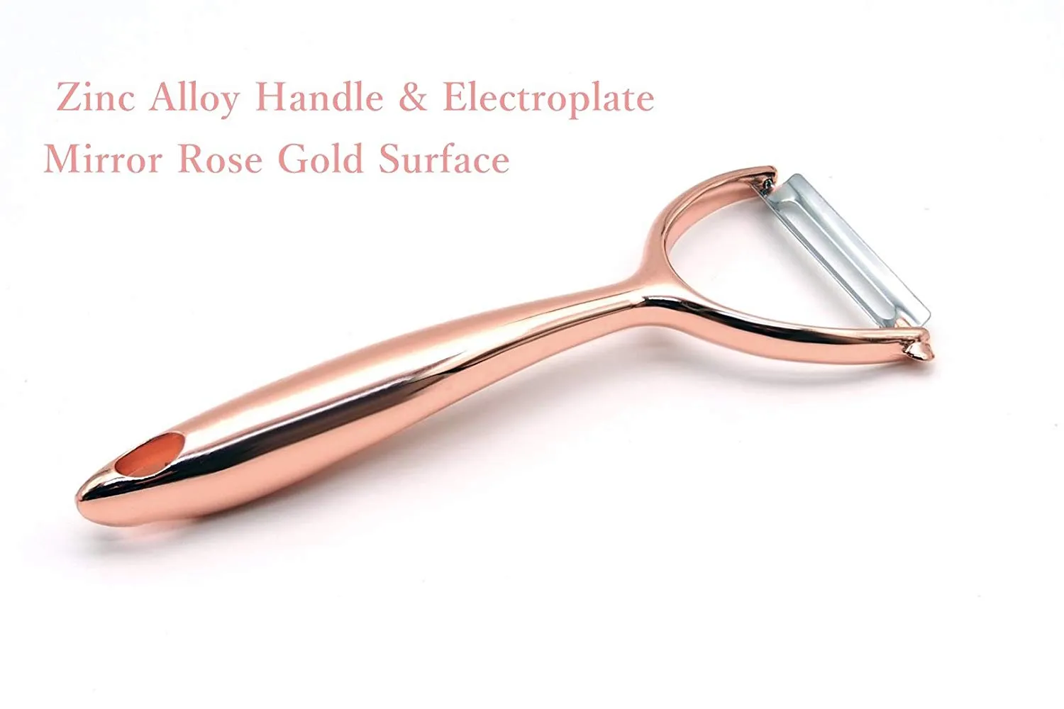 Homlly Zinc Alloy Rose Gold Vegetable Peeler