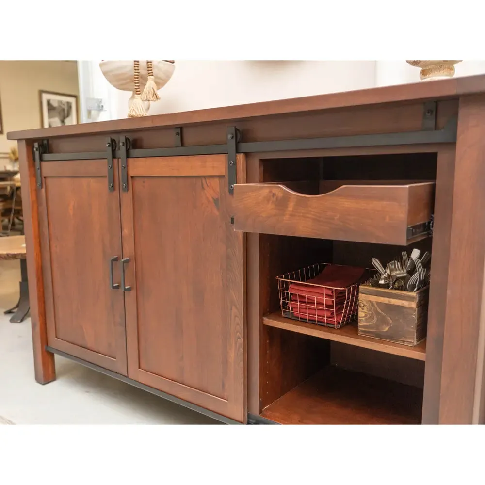 Hudson Barn Door Entertainment Center