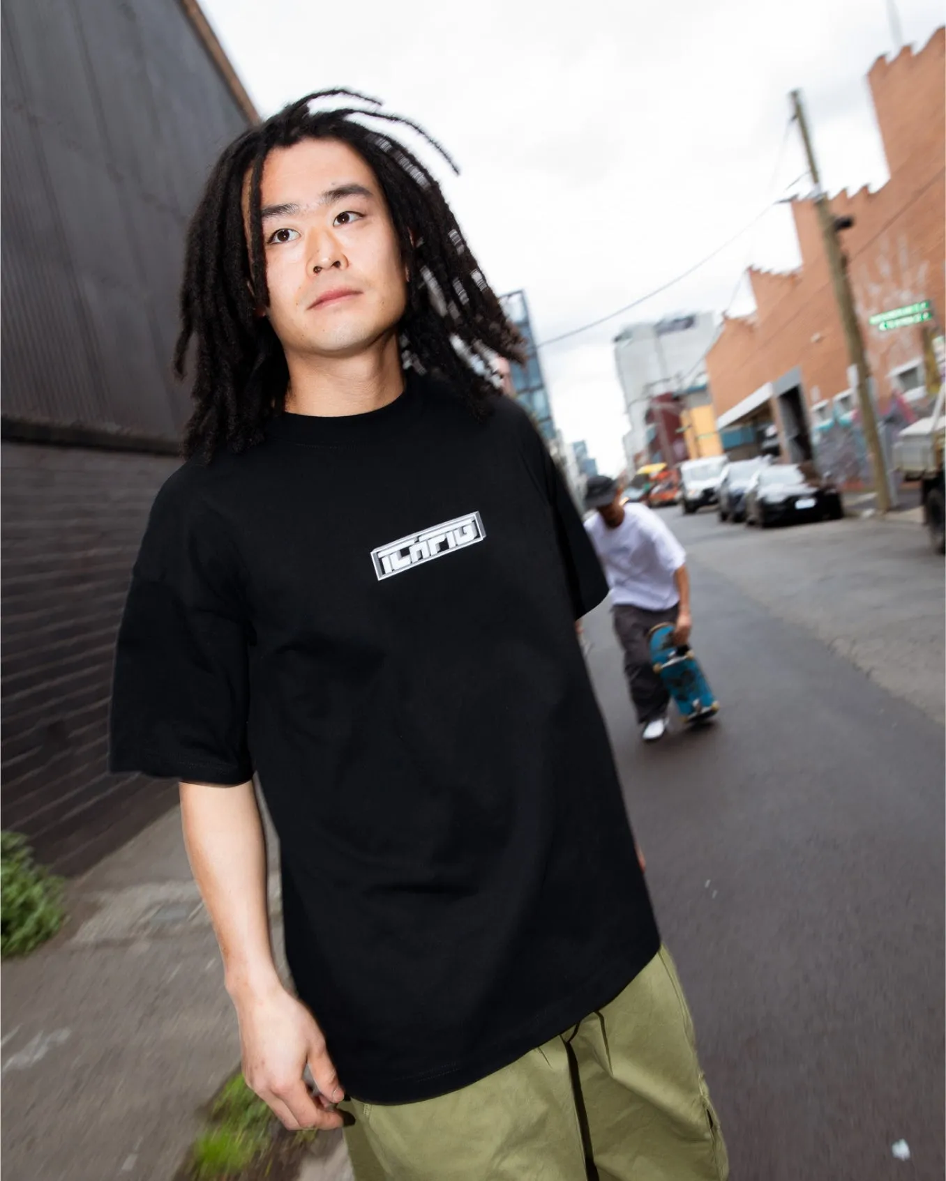 Ichpig Strike Logo Tee Black / White
