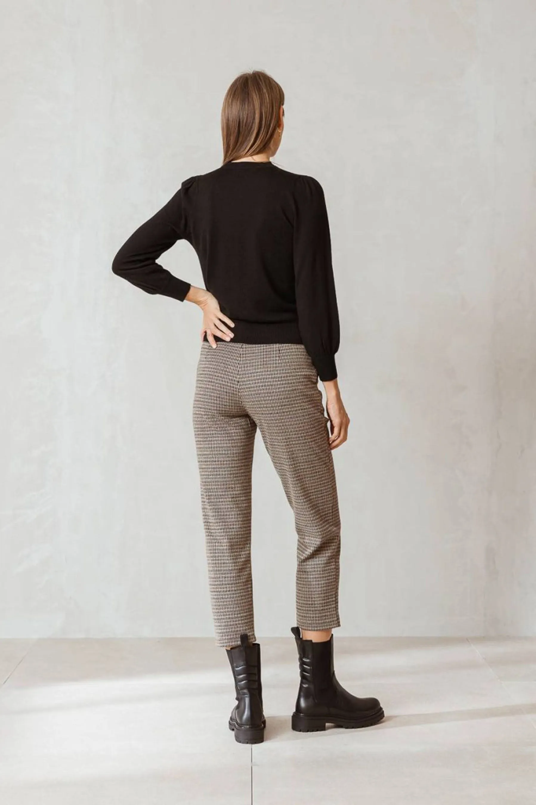 Indi & Cold Fancy Openwork Jumper (Black)