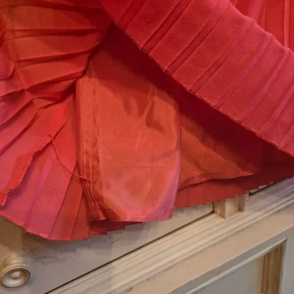 J. Crew Pleated Maxi Skirt Coral size 12