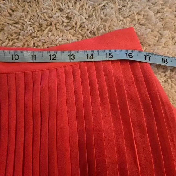J. Crew Pleated Maxi Skirt Coral size 12