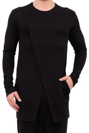 Jersey Wrap Long Sleeve Top