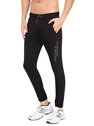 Jockey Men's Relaxed Fit Joggers(SP31-103_Black_Medium_Black_Medium)