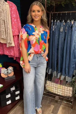 Jodifl Tropical Floral Blouse
