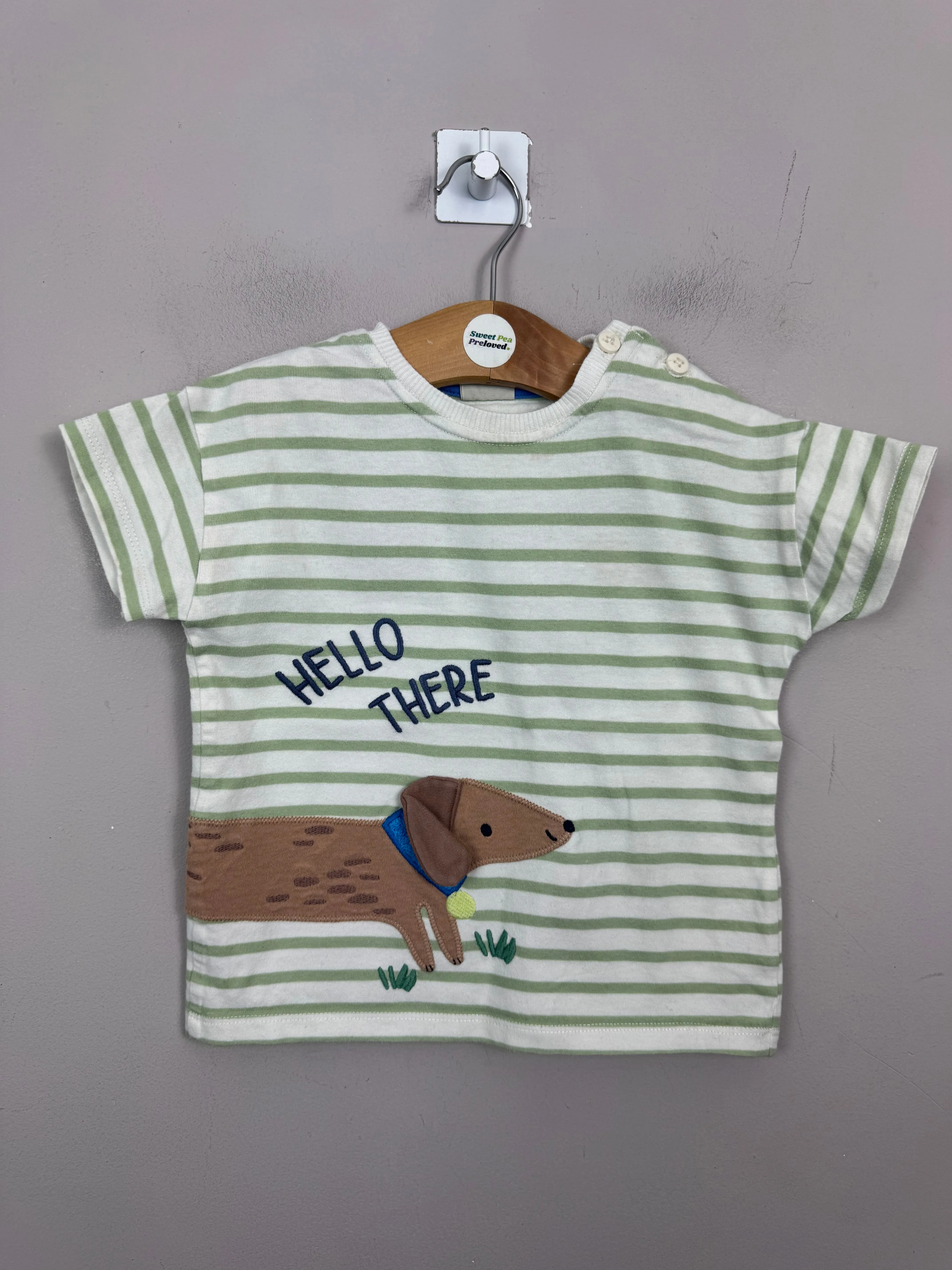 John Lewis Sausage Dog T-shirt 12-18m