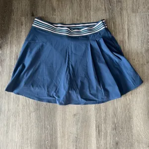 Johnny Was Calme Endurance Blue Multi-Color Stripe Tennis Skort Skirt L Women's