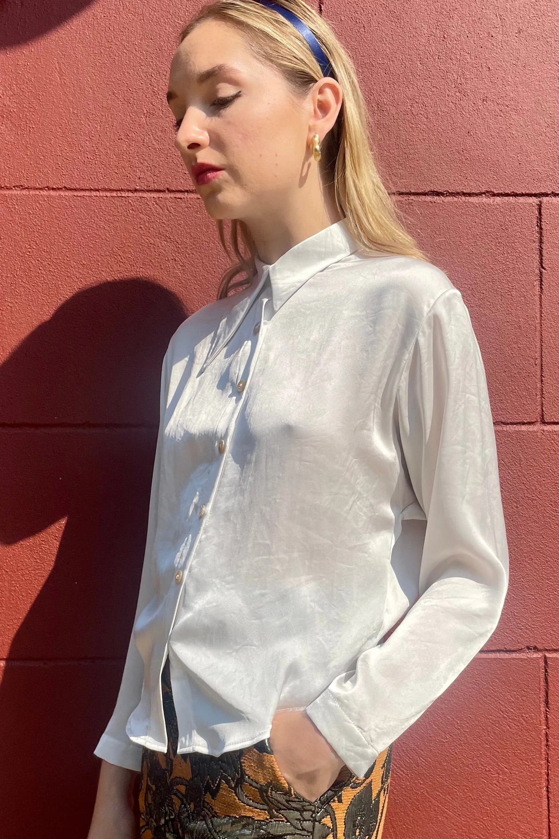 Jojo Blouse in Japanese Charmeuse