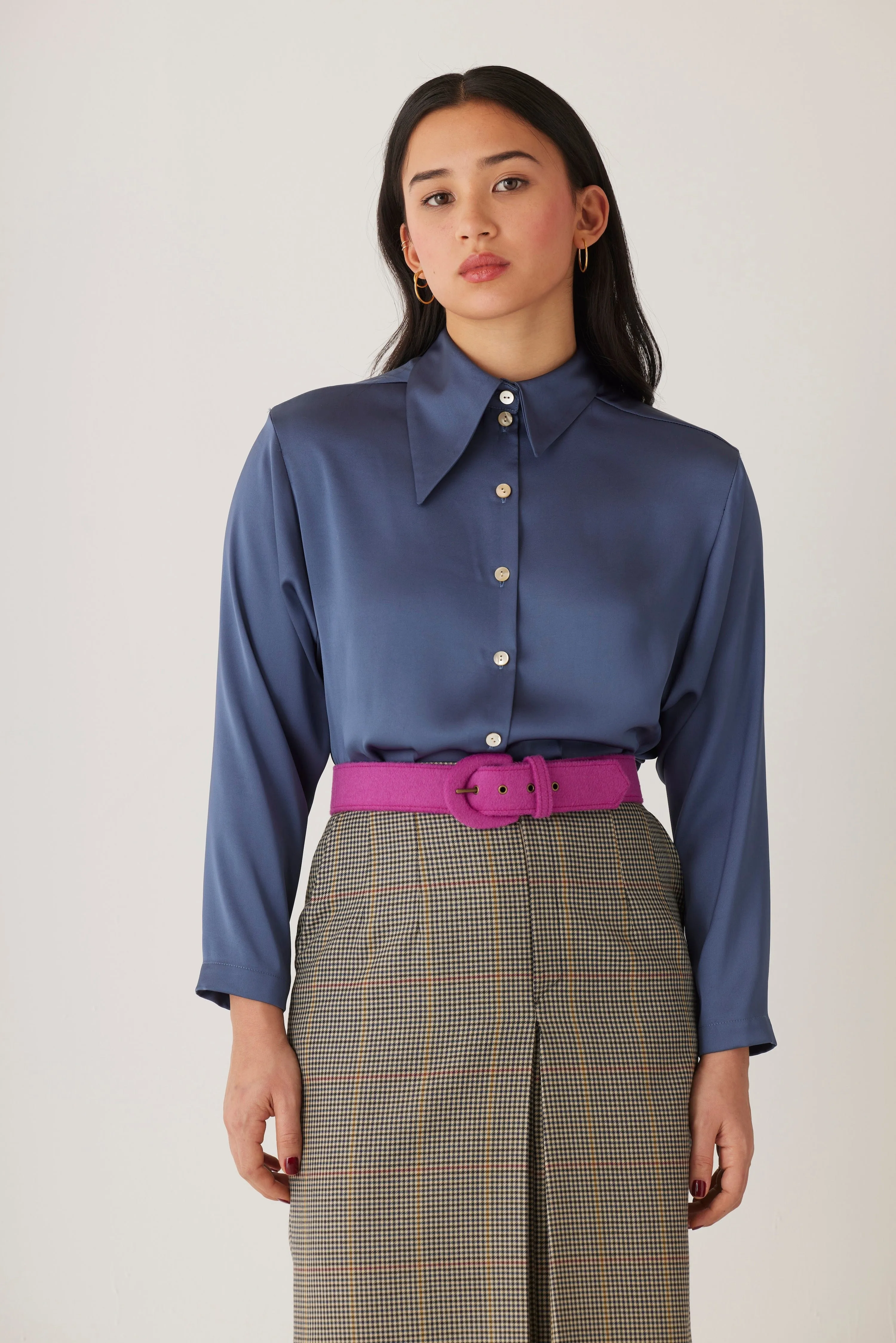 Jojo Blouse in Japanese Charmeuse