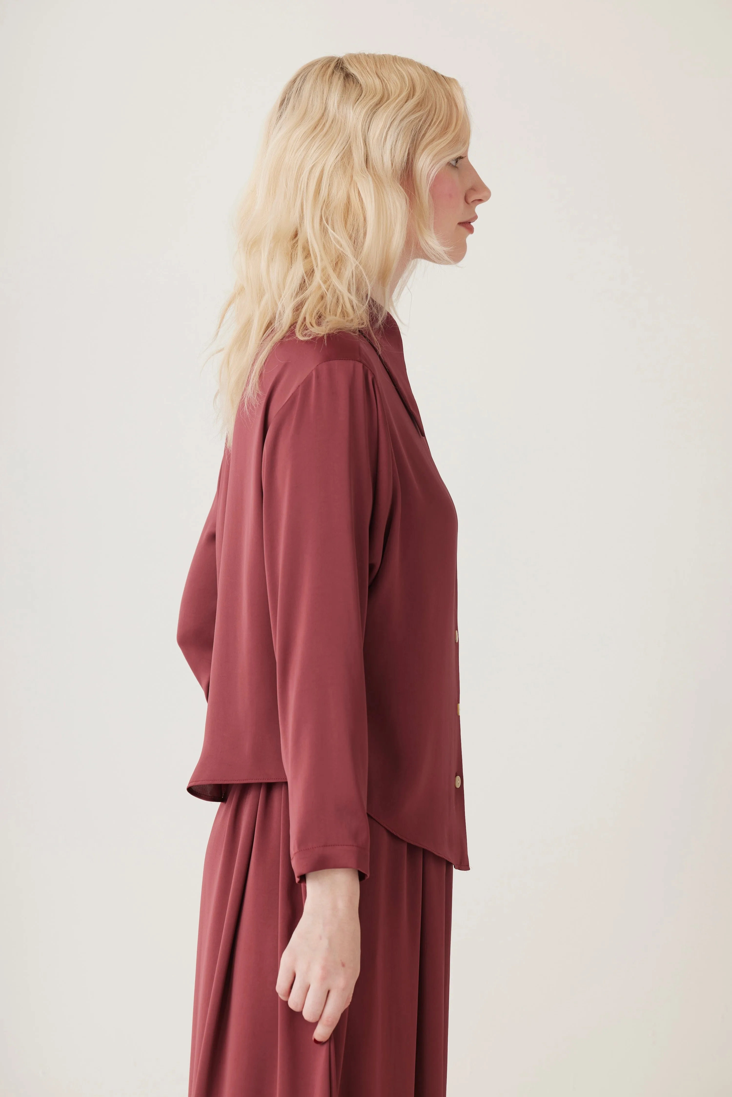 Jojo Blouse in Japanese Charmeuse