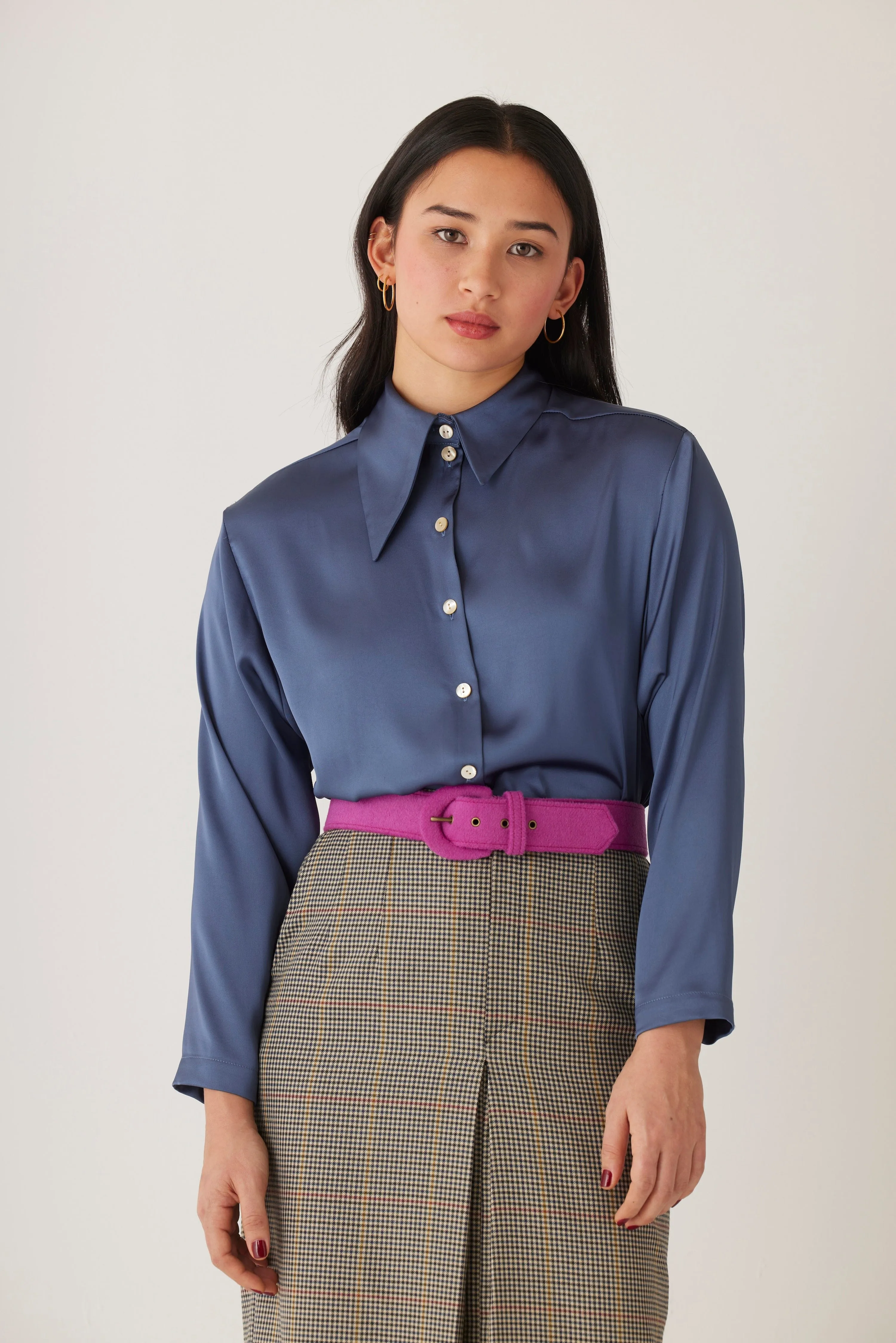 Jojo Blouse in Japanese Charmeuse