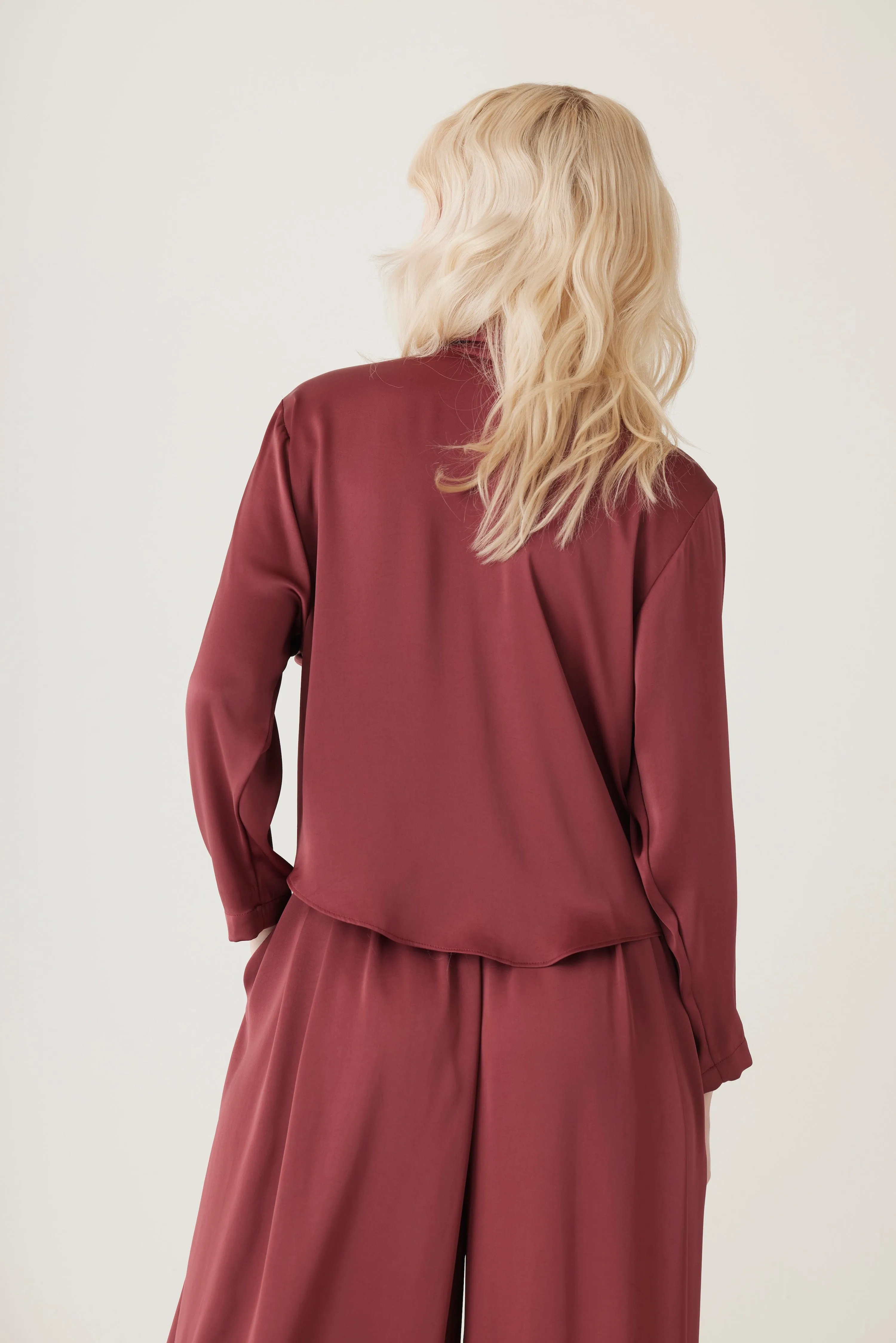 Jojo Blouse in Japanese Charmeuse