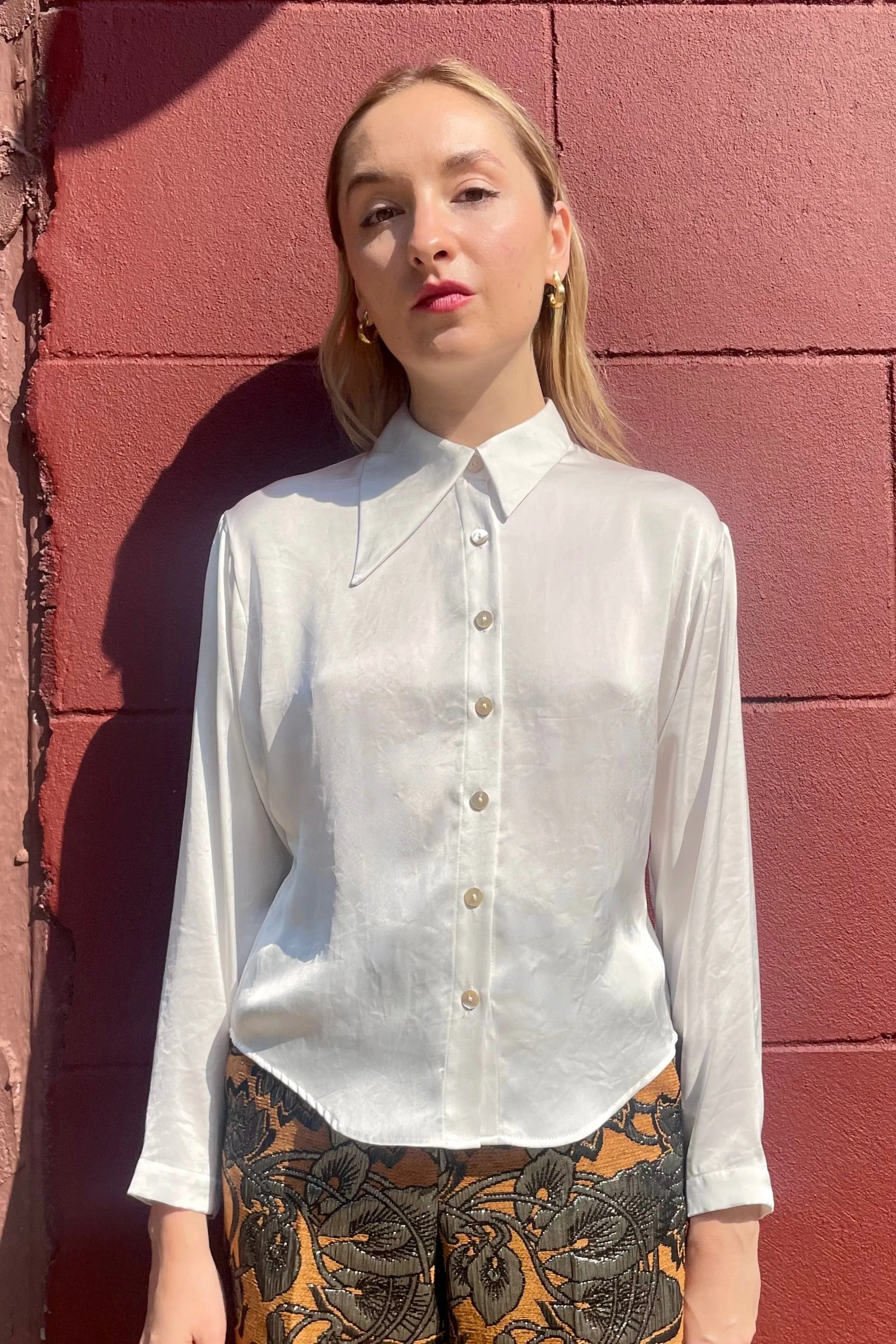 Jojo Blouse in Japanese Charmeuse