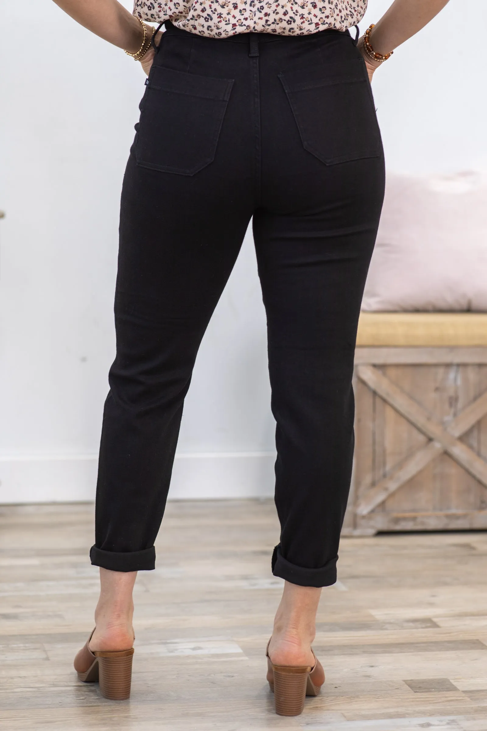 Judy Blue Black Pull On Joggers