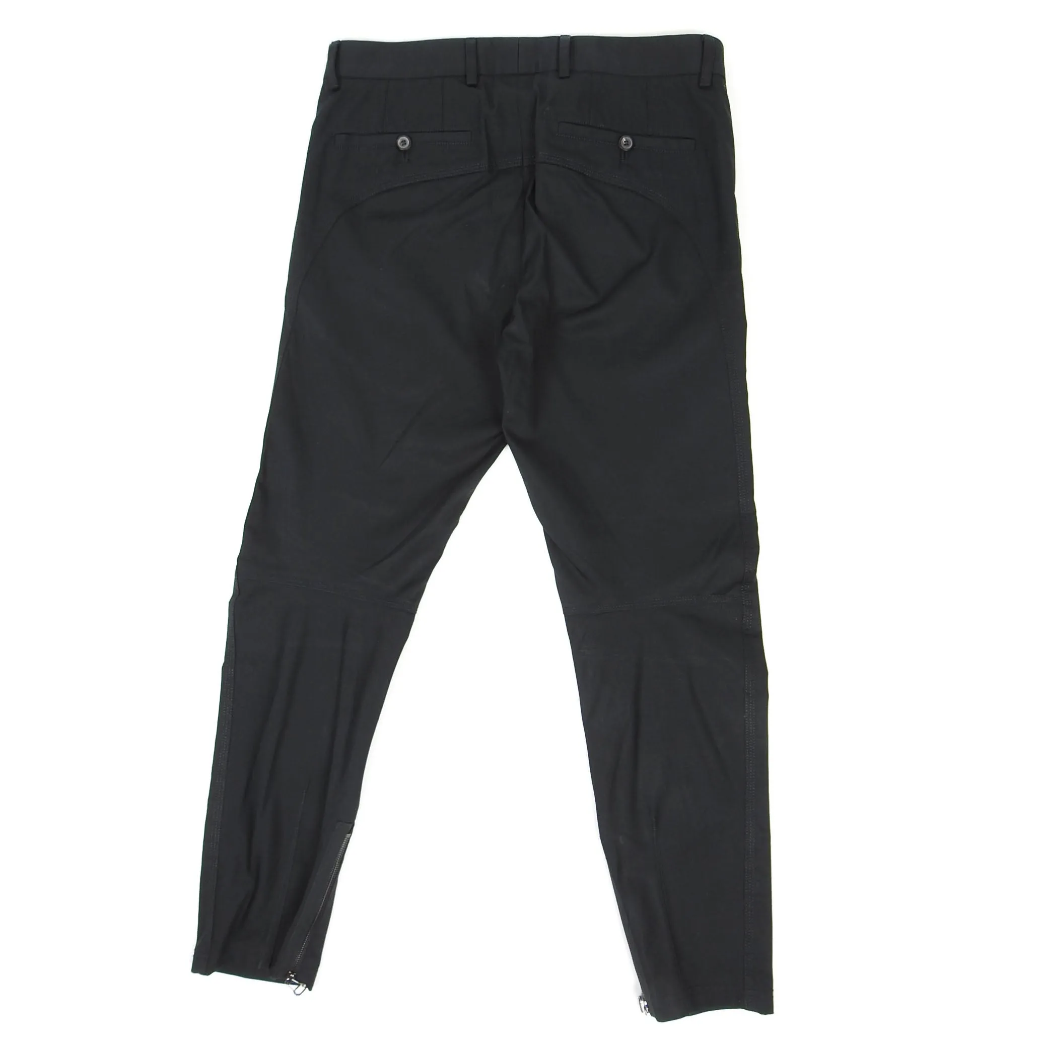 Lanvin Zipper Pants Black Size 46