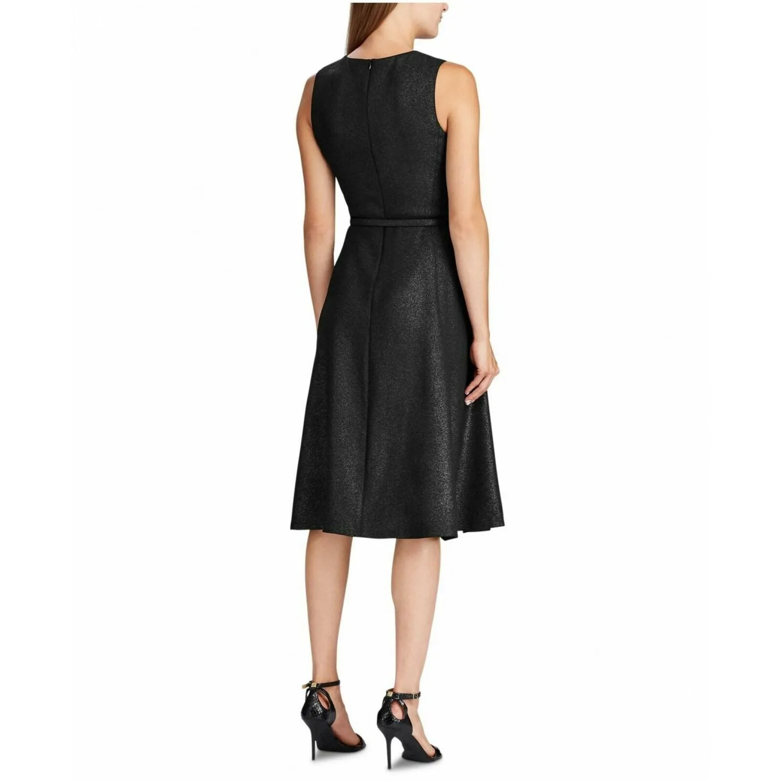 Lauren Ralph Lauren Women's Below The Knee Fit   Flare Evening Dress