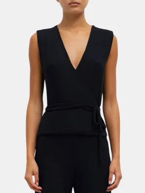 Lauren Sleeveless Wrap Top