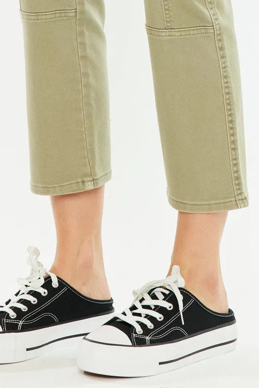 Lavinia High Rise Slim Straight Leg Cargo Pants