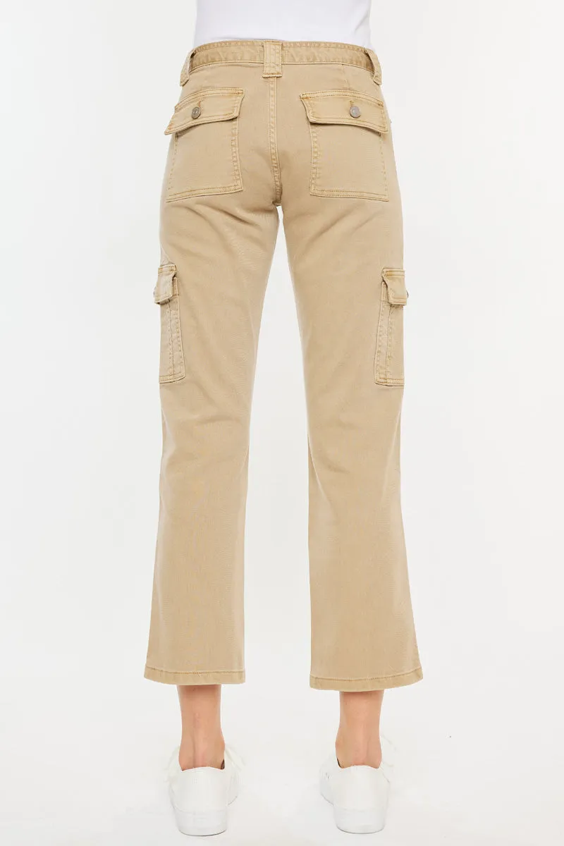 Lavinia High Rise Slim Straight Leg Cargo Pants
