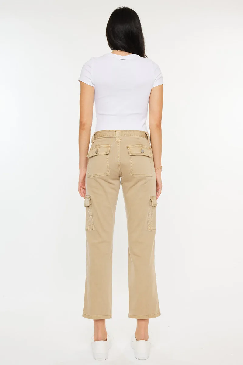 Lavinia High Rise Slim Straight Leg Cargo Pants