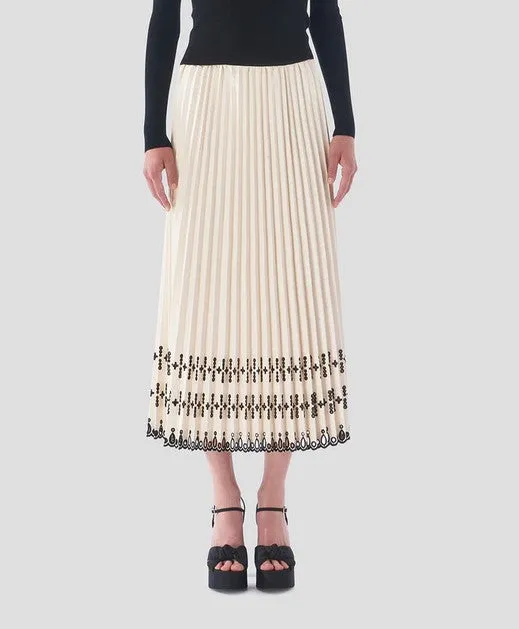 Le Superbe Pleats to Meet You Skirt - Off White